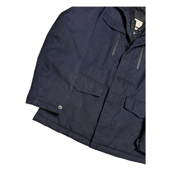 BUGATTI Luxury Designer Water Resistant Blue Business Casual Jacket Mens Medium - Picture 7 of 8